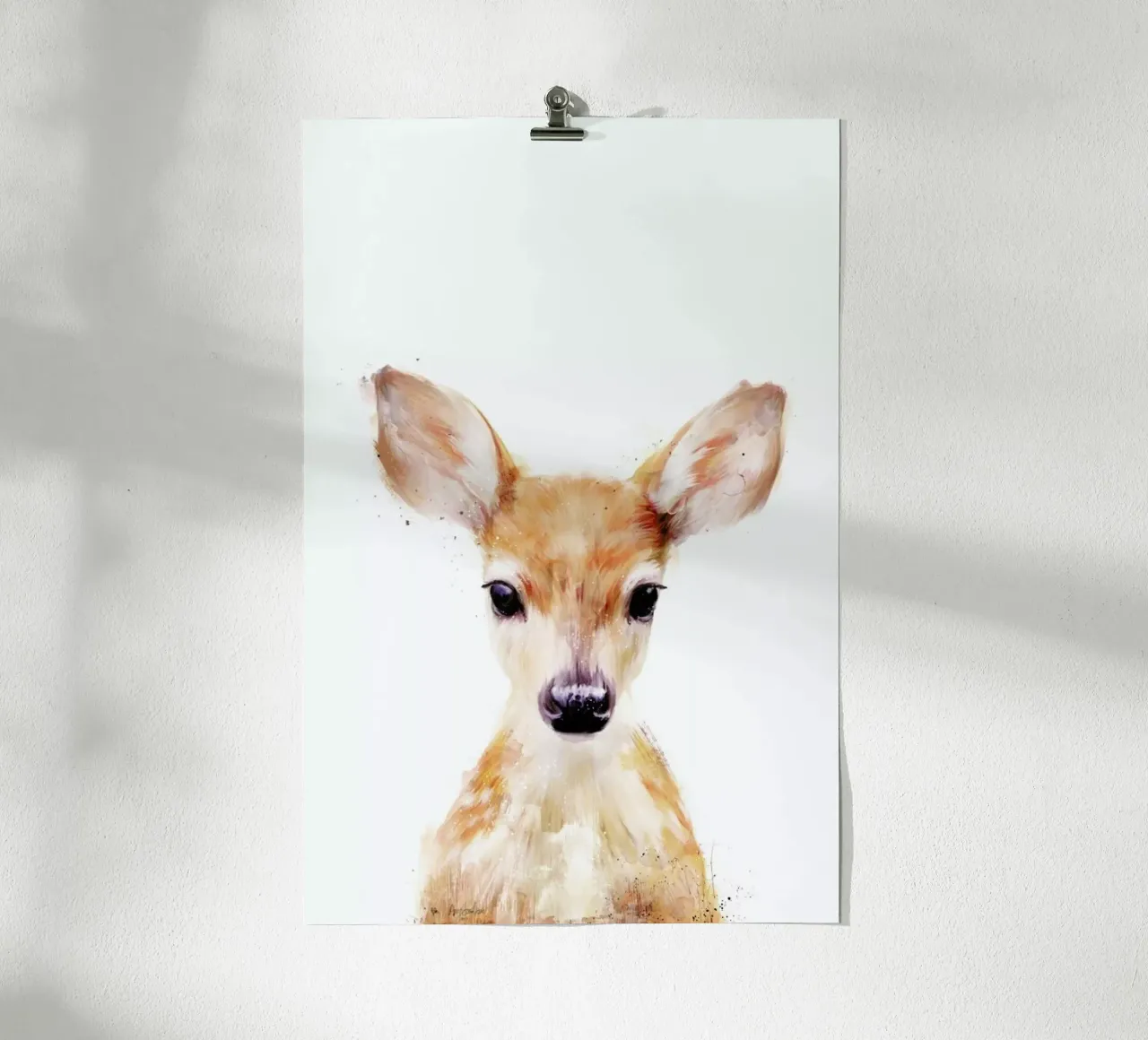 Little Deer poster con telaio in plastica da Amy Hamilton
