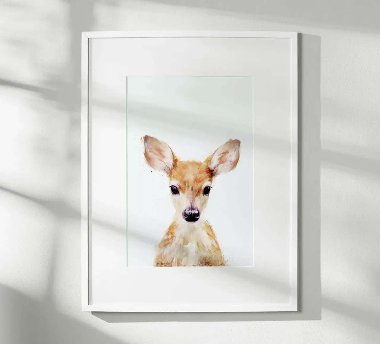 Little Deer poster con telaio in plastica da Amy Hamilton