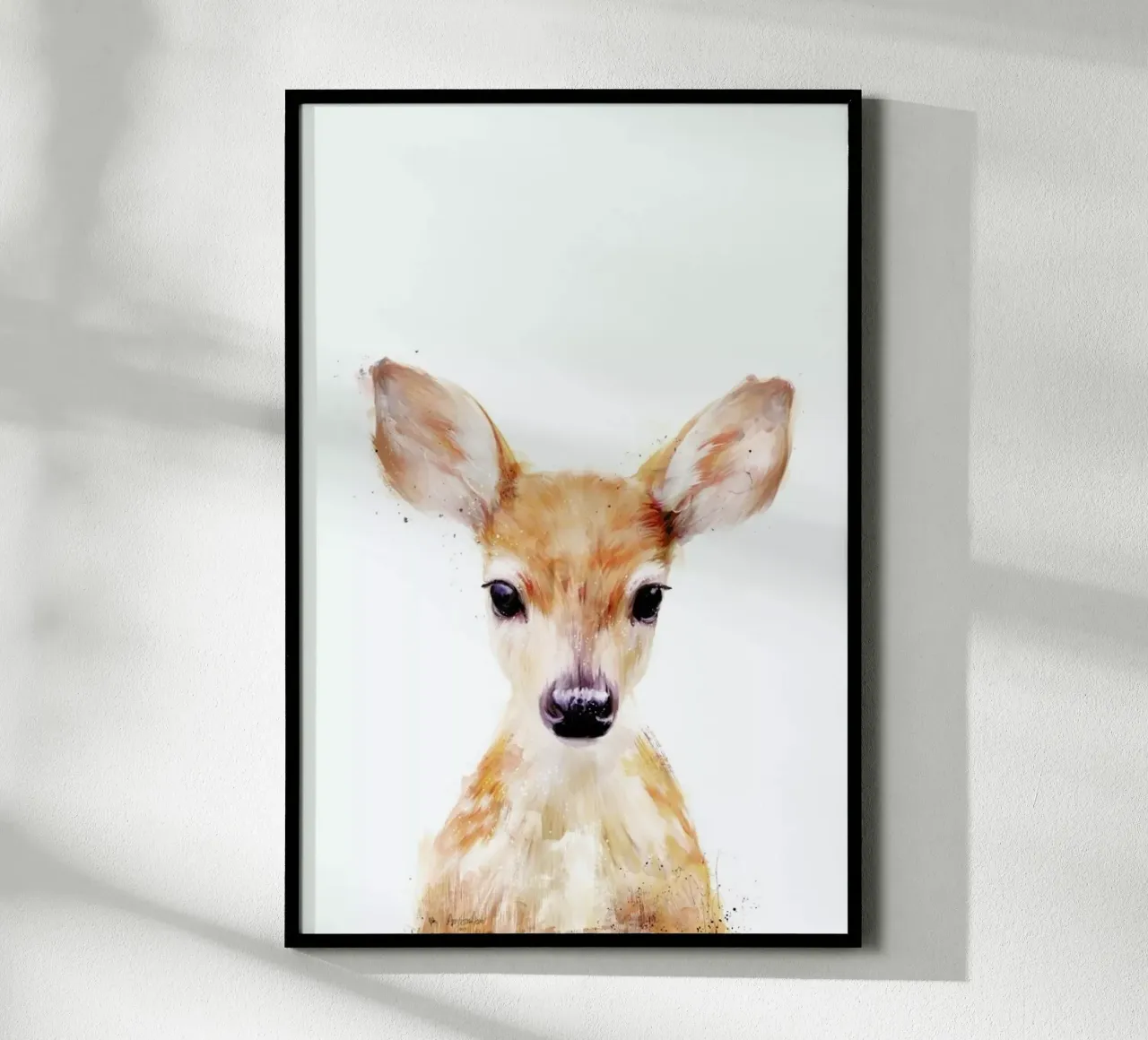 Little Deer poster con telaio in plastica da Amy Hamilton