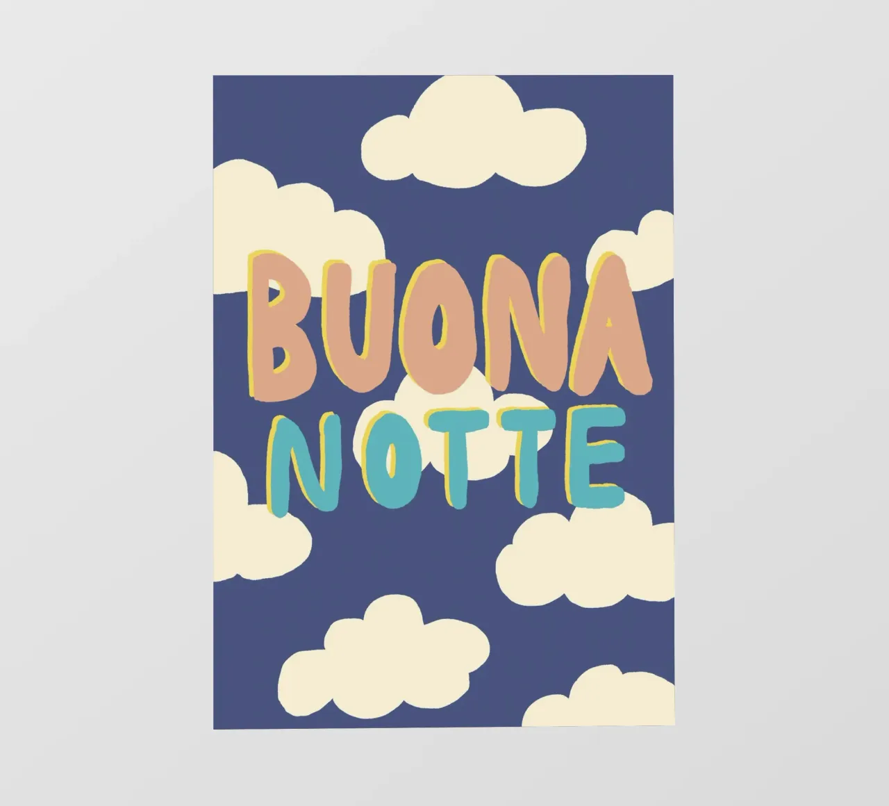Buona Notte pellicola backlit da Studio Dolci