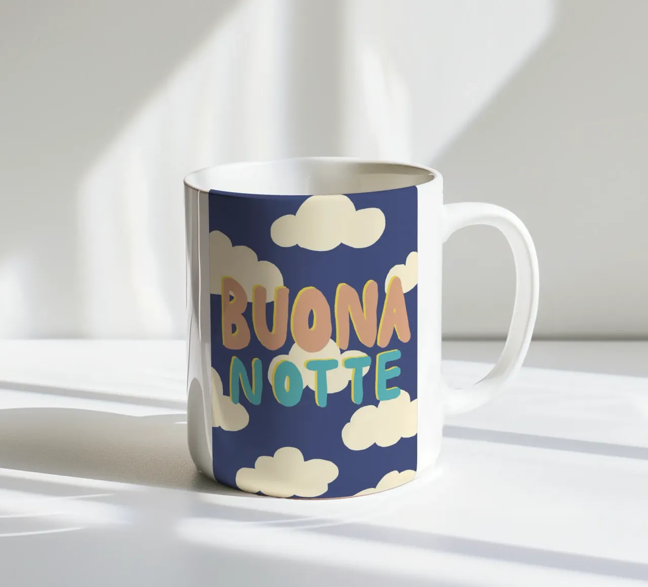 Buona Notte tazza in ceramica da Studio Dolci