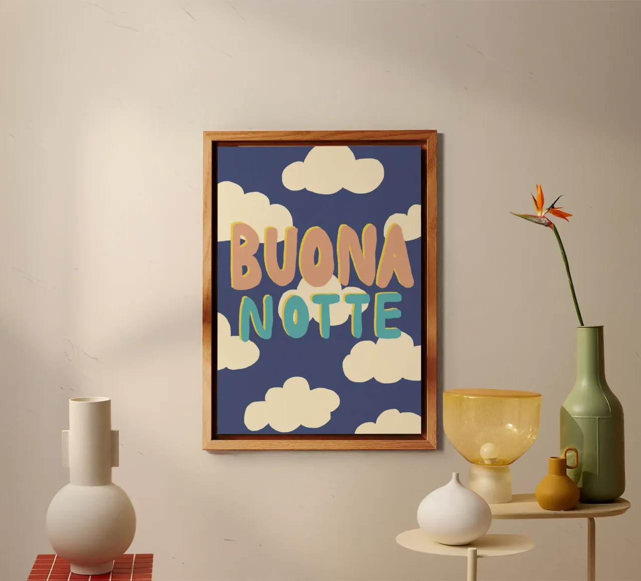 Buona Notte alluminio dibond da Studio Dolci