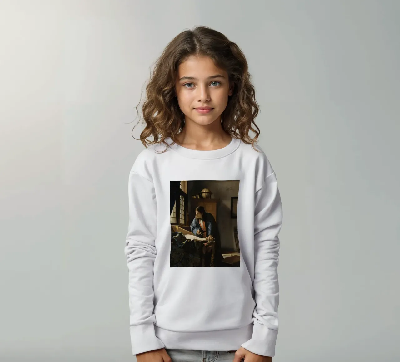 Johannes Vermeer - Il geografo felpa bambino da William Store