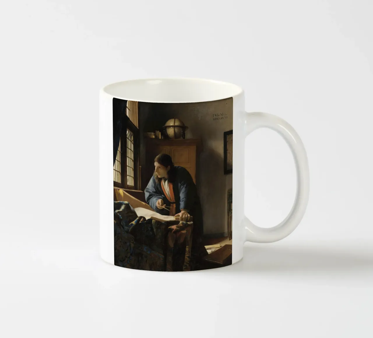 Johannes Vermeer - Il geografo tazza in ceramica da William Store