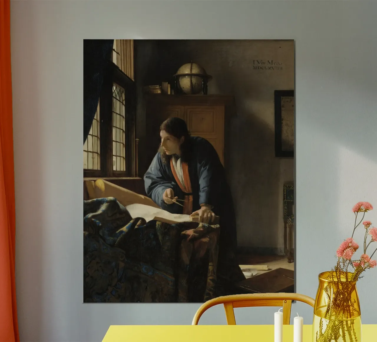 Johannes Vermeer - The Geographer Hahnemühle von William Store