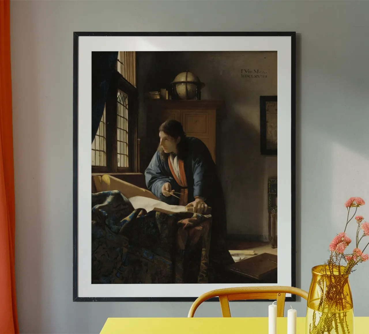 Johannes Vermeer - The Geographer Hahnemühle von William Store