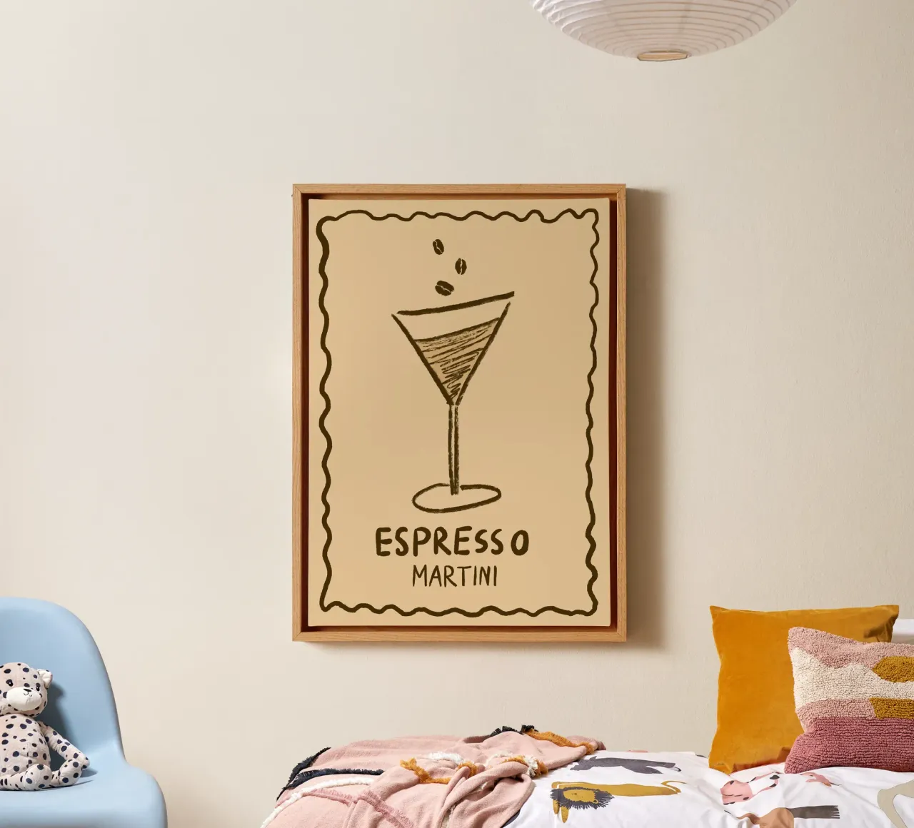 Espresso Martini tela con Cornice a cassetta da Studio Dolci