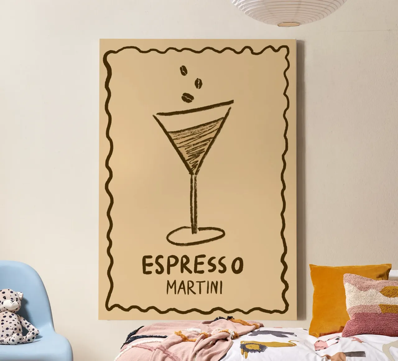 Espresso Martini tela con Cornice a cassetta da Studio Dolci