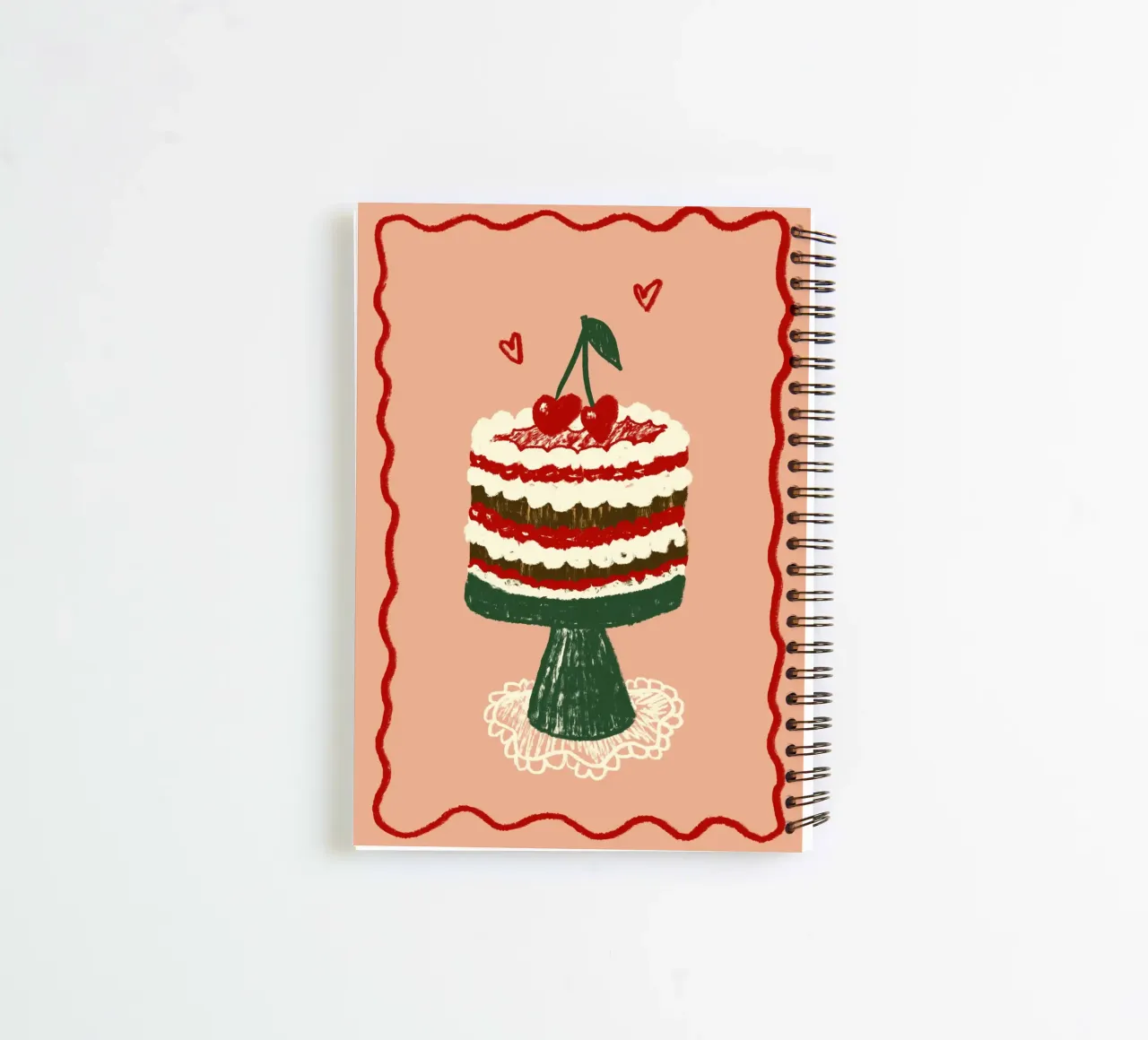 Kirsch-Torte spiral notebook by Studio Dolci