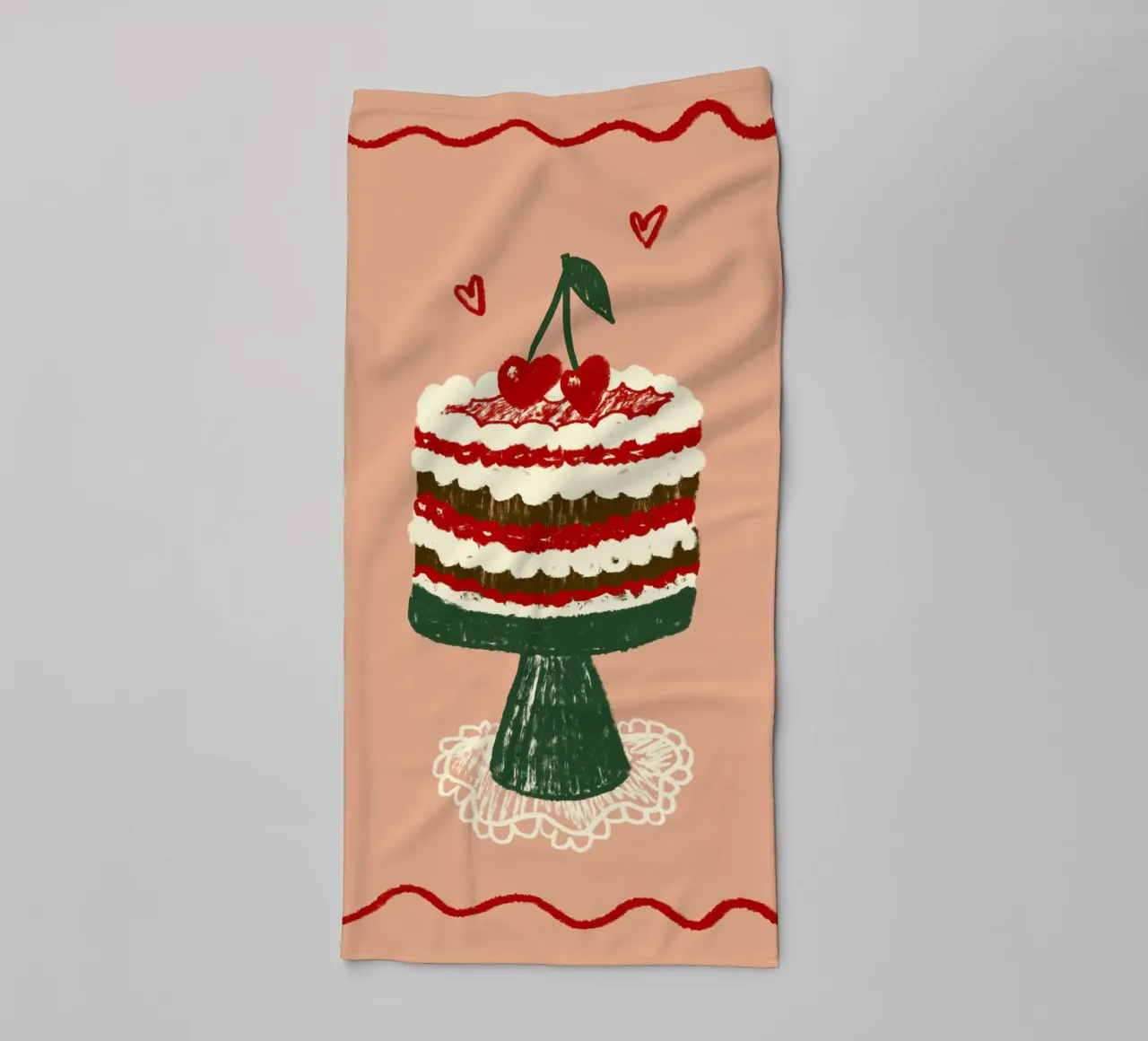Kirsch-Torte asciugamano da bagno da Studio Dolci