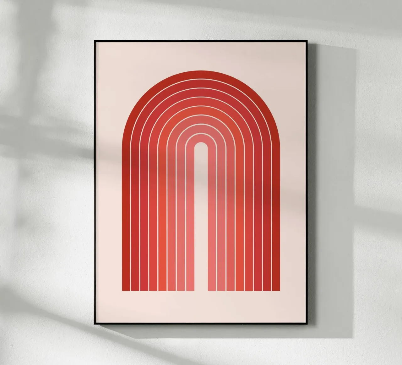 Arco rosso Boho plexiglass da Paigaam Studio