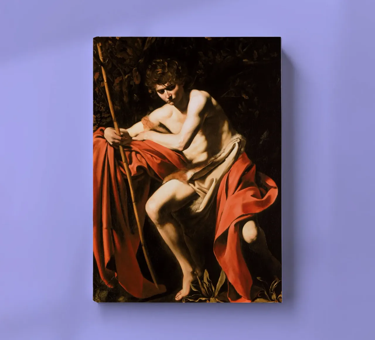 Caravaggio - Giovanni Battista nel deserto, 1604 diario da Timeless Artworks