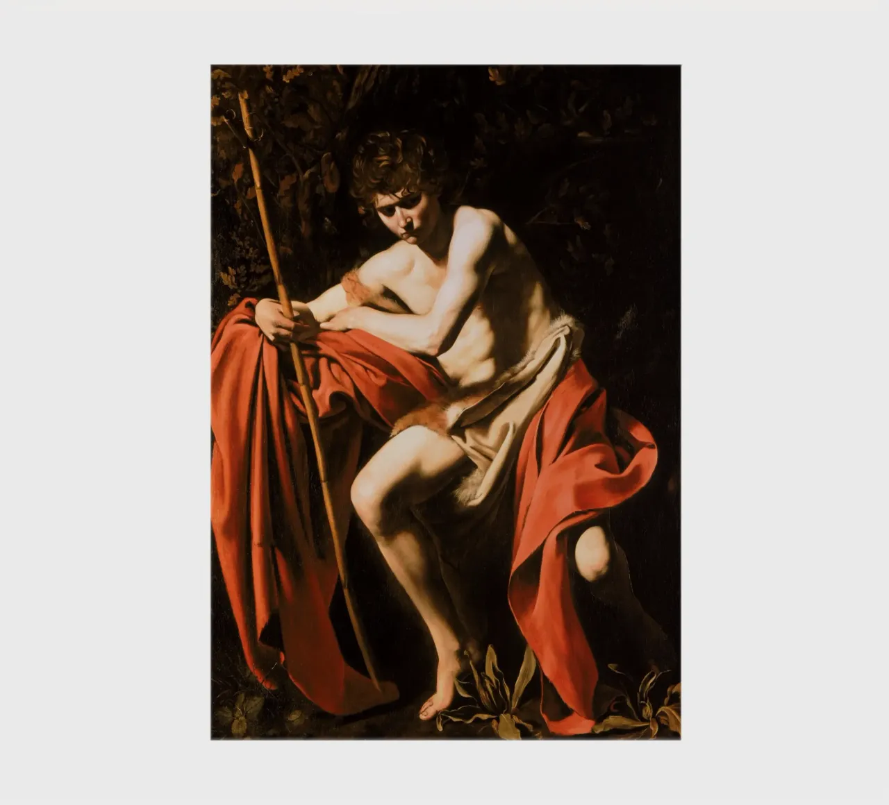Caravaggio - Giovanni Battista nel deserto, 1604 diario da Timeless Artworks