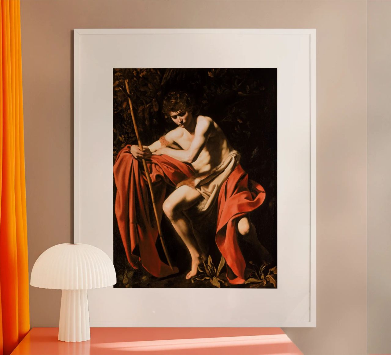 Caravaggio - John the Baptist in the Wilderness, 1604 poster by Timeless Artworks
