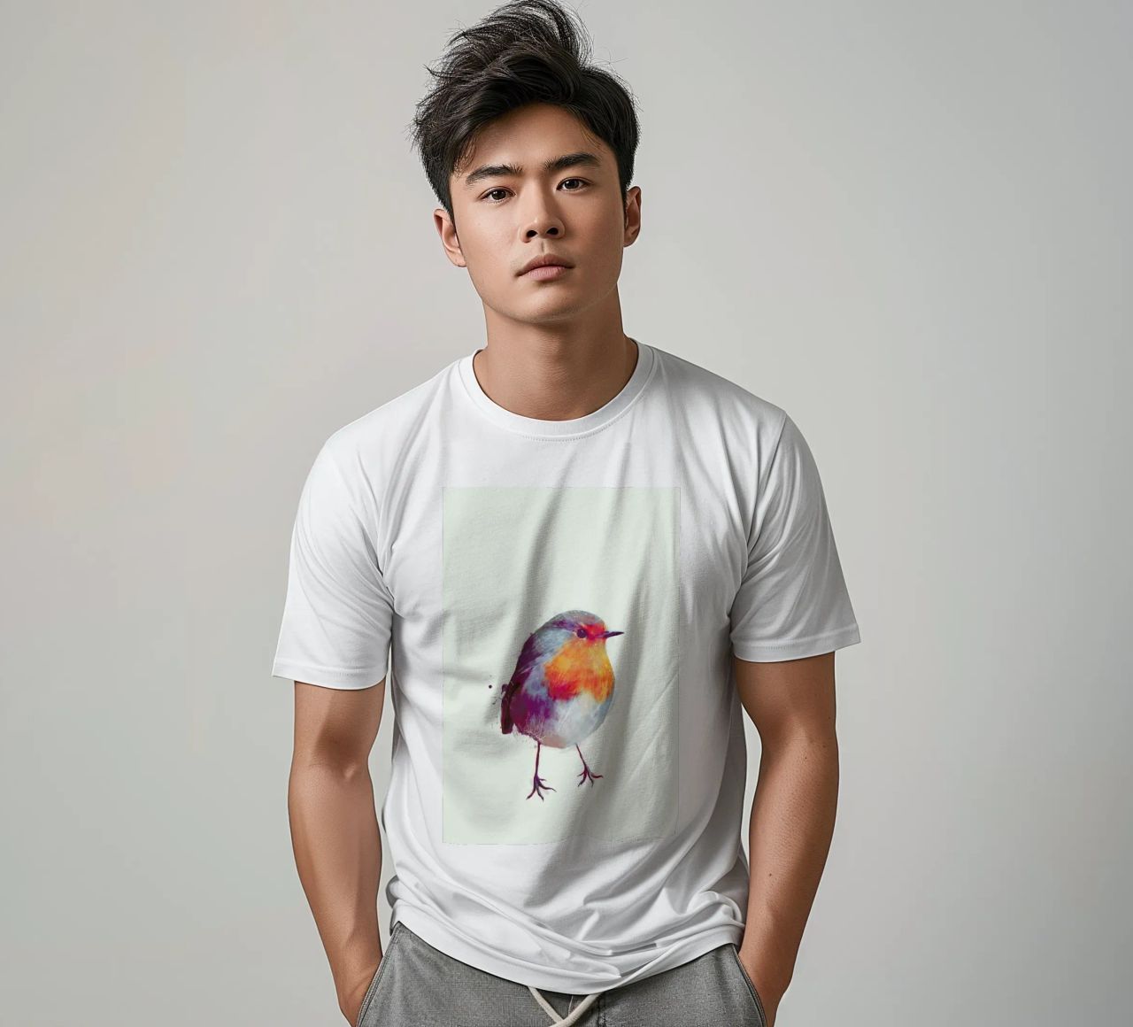 Winter Robin t-shirt da Amy Hamilton