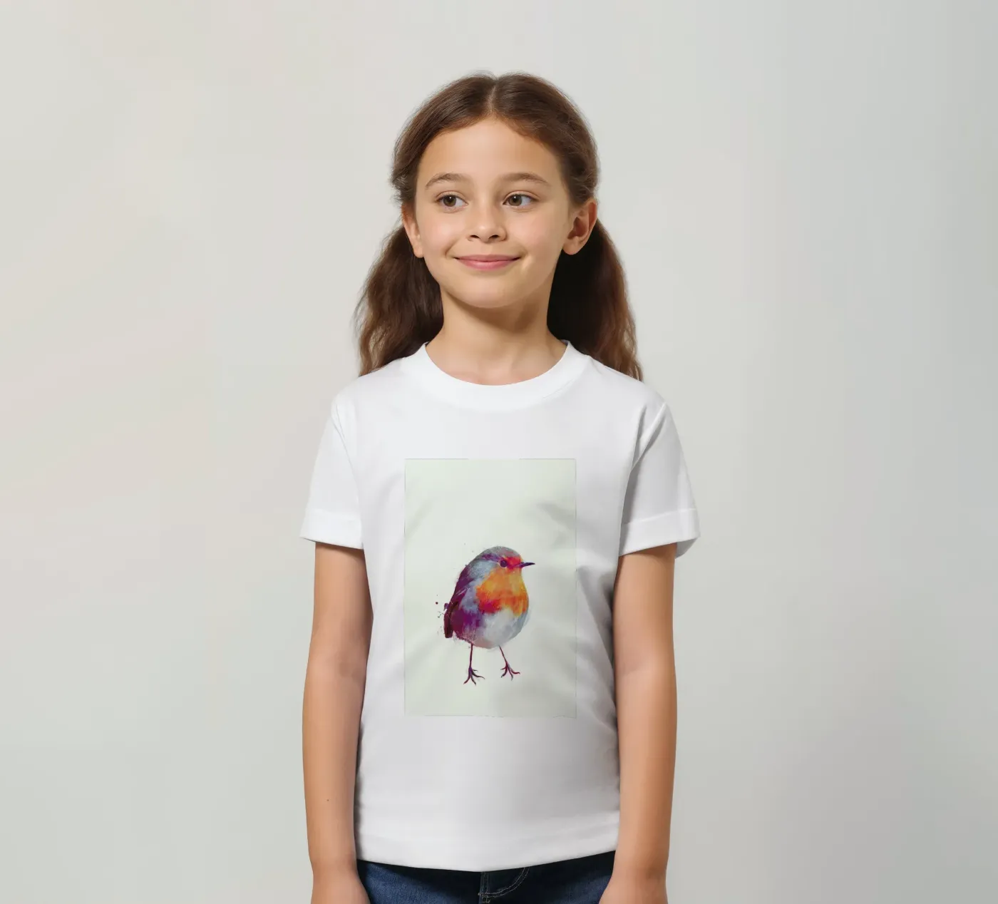 Winter Robin t-shirt bambini da Amy Hamilton