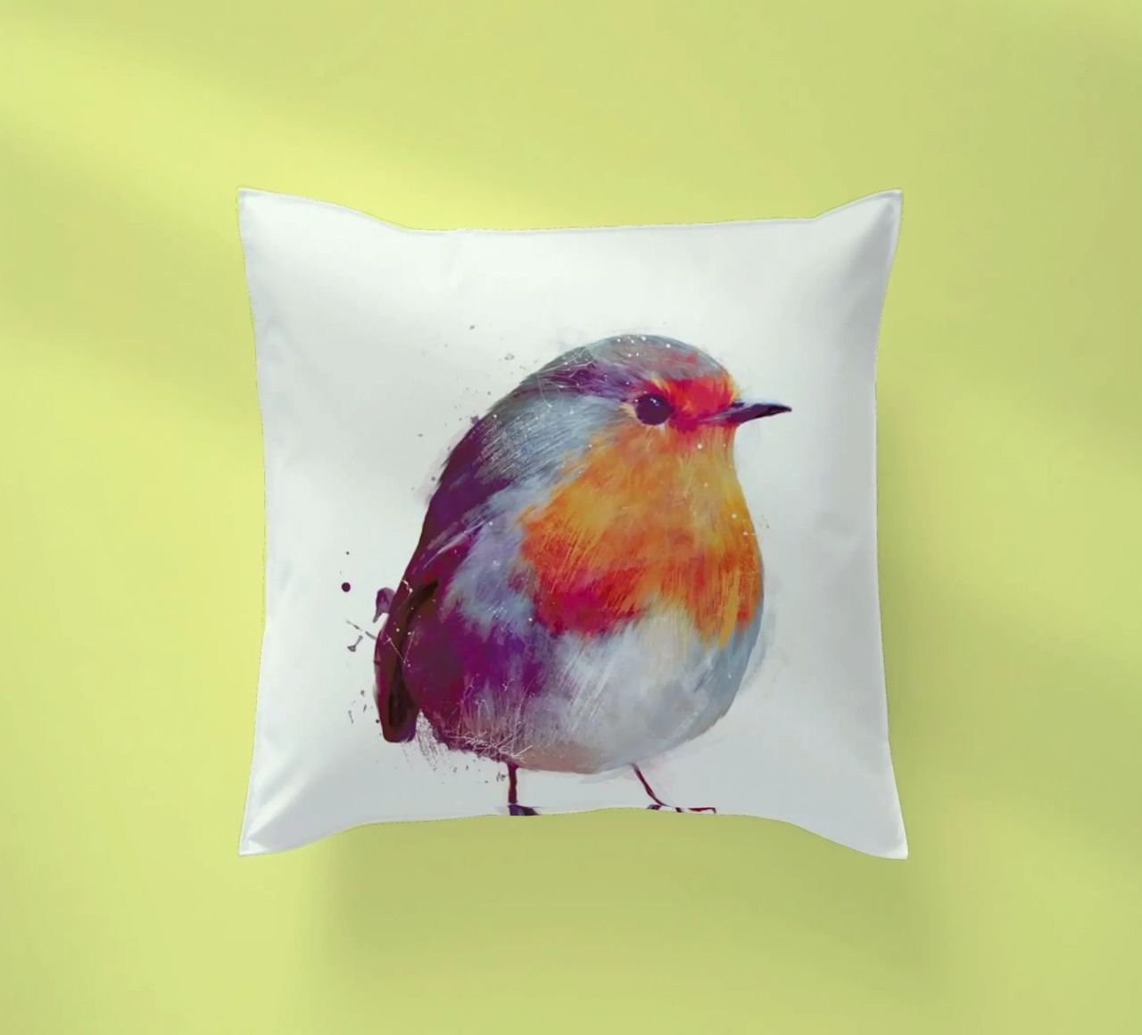Winter Robin Kissen von Amy Hamilton