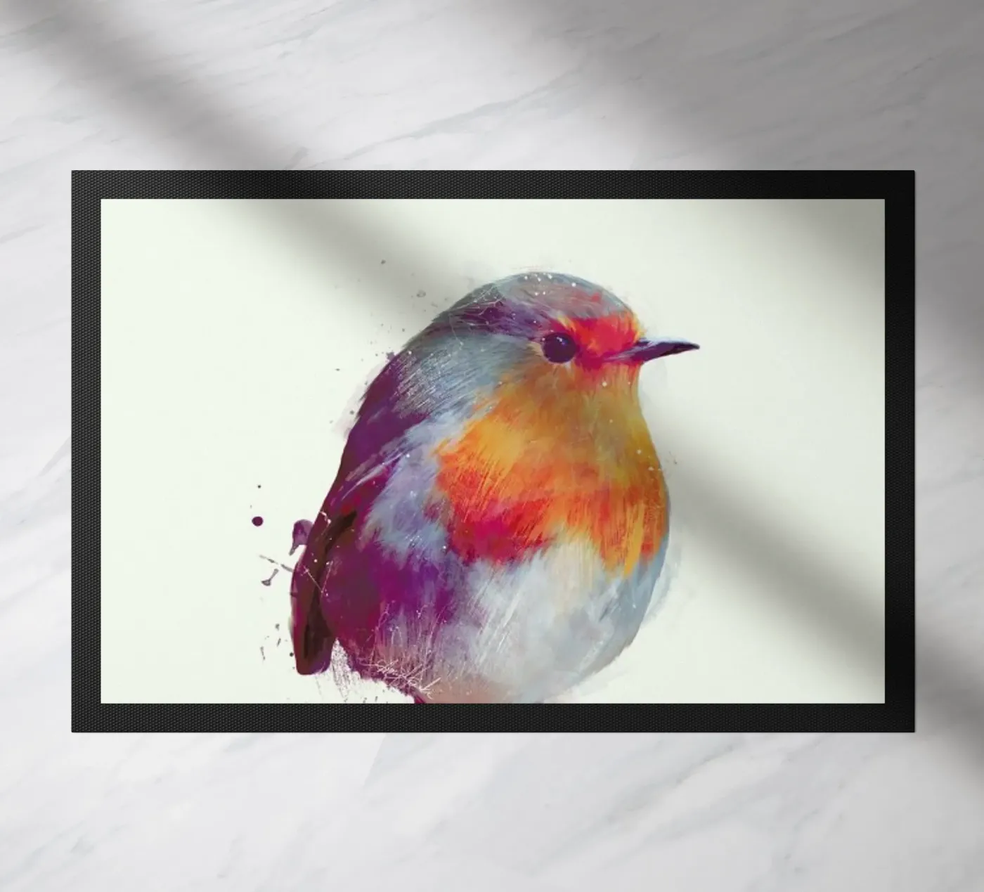 Winter Robin deurmat van Amy Hamilton