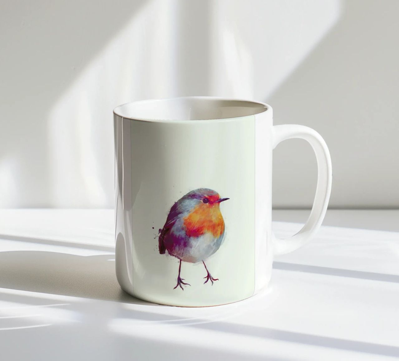 Winter Robin mug en céramique de Amy Hamilton