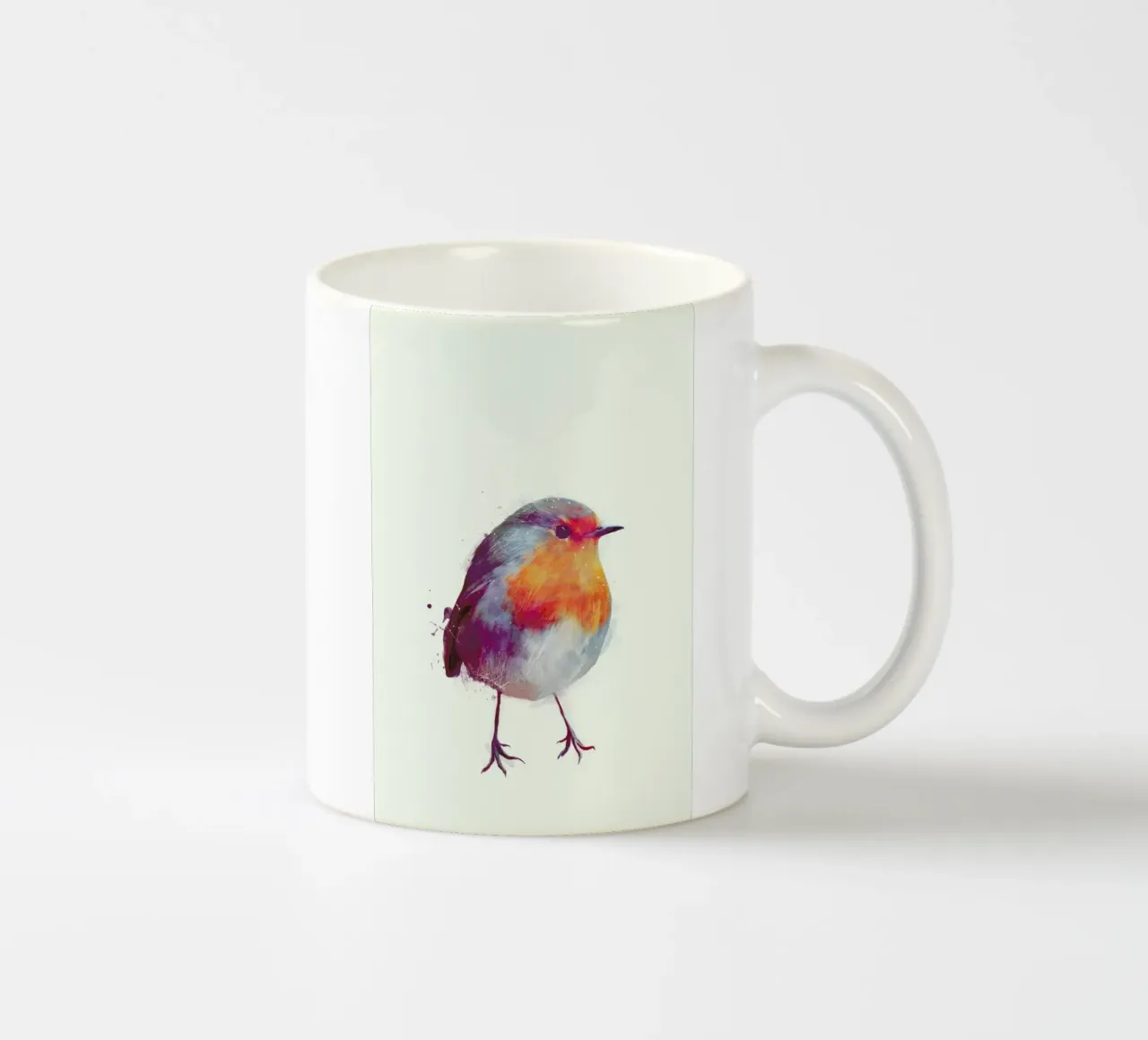 Winter Robin Keramik Tasse von Amy Hamilton