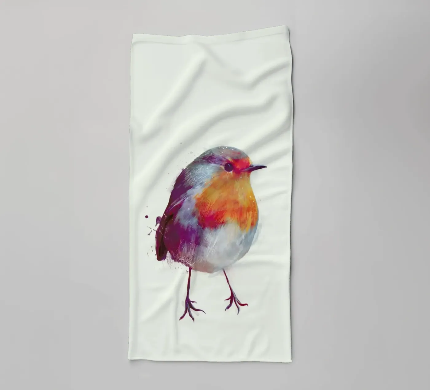 Winter Robin badhanddoek van Amy Hamilton