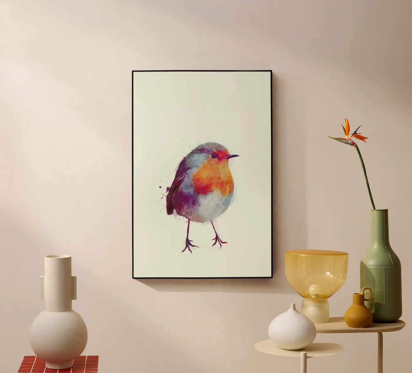 Winter Robin Acryl-Glas von Amy Hamilton