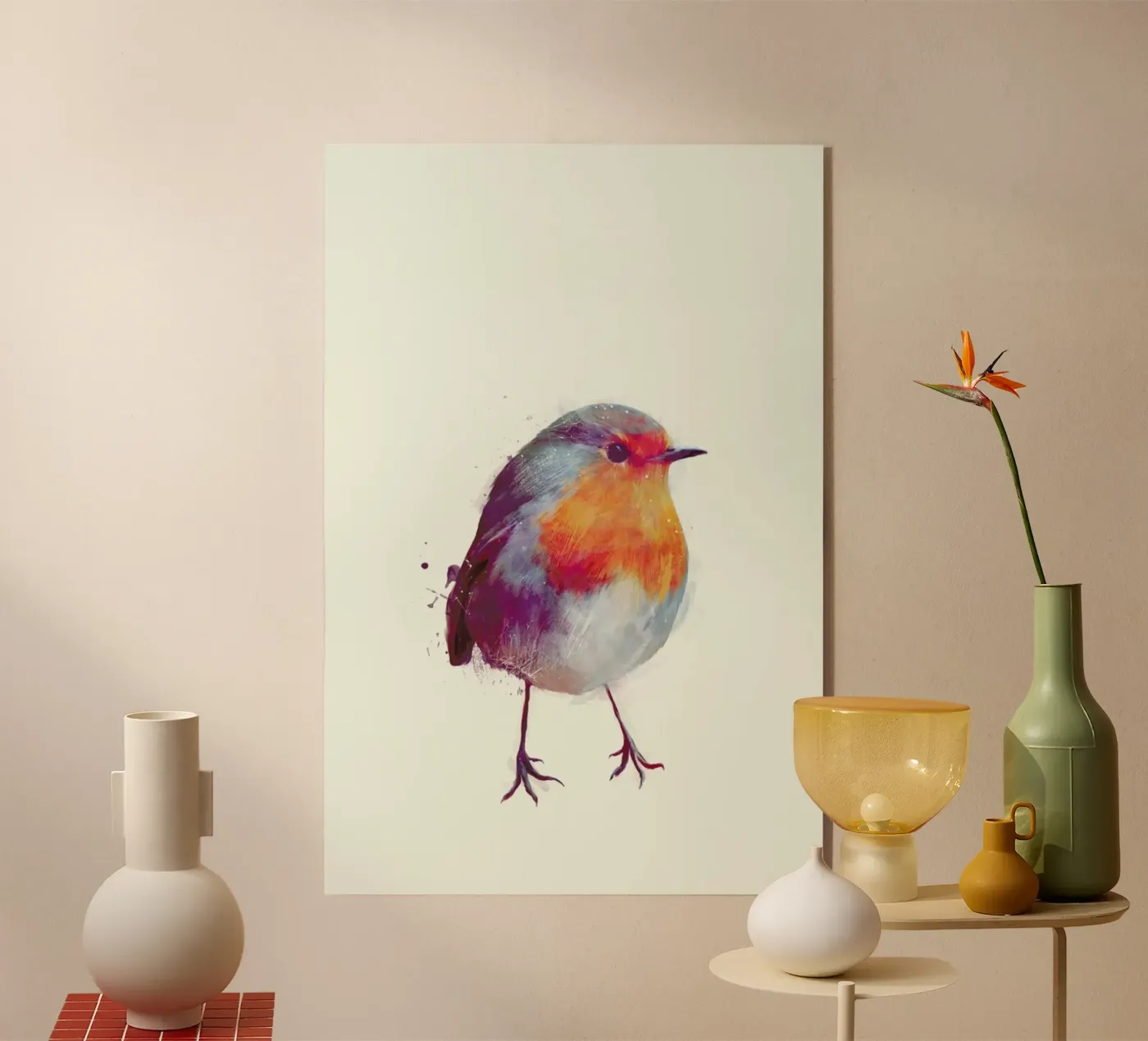 Winter Robin Acryl-Glas von Amy Hamilton