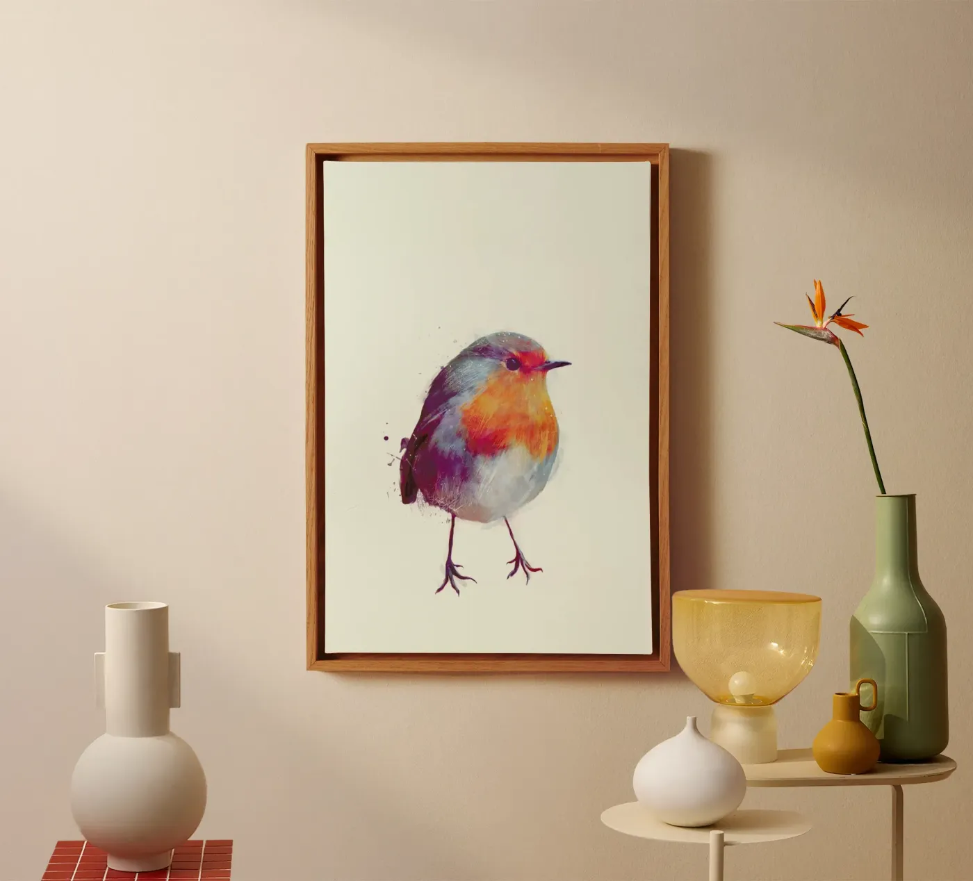 Winter Robin tela da Amy Hamilton