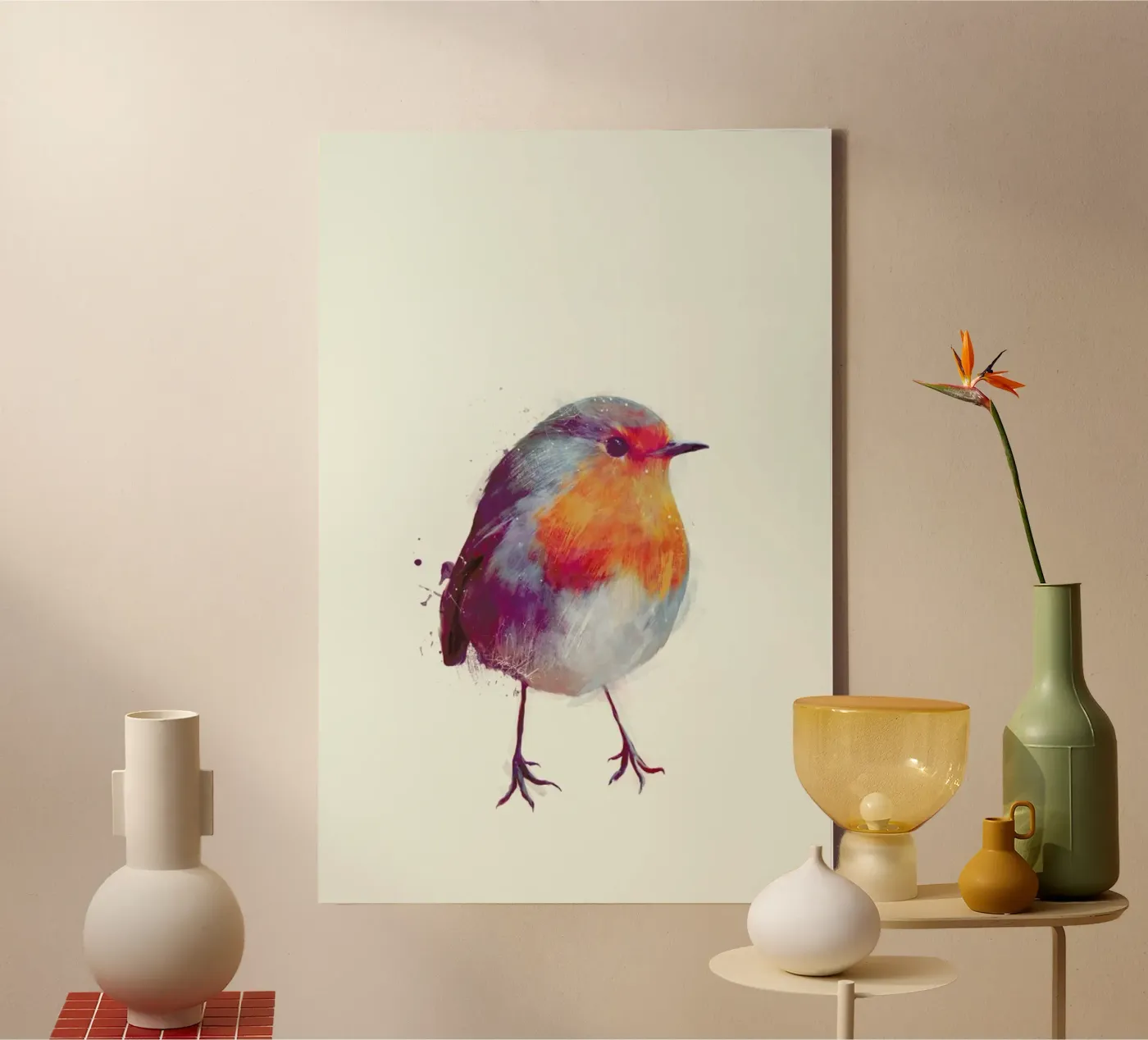 Winter Robin tela da Amy Hamilton