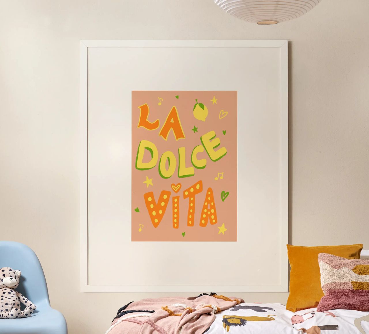 La Dolce Vita rosa Poster von Studio Dolci