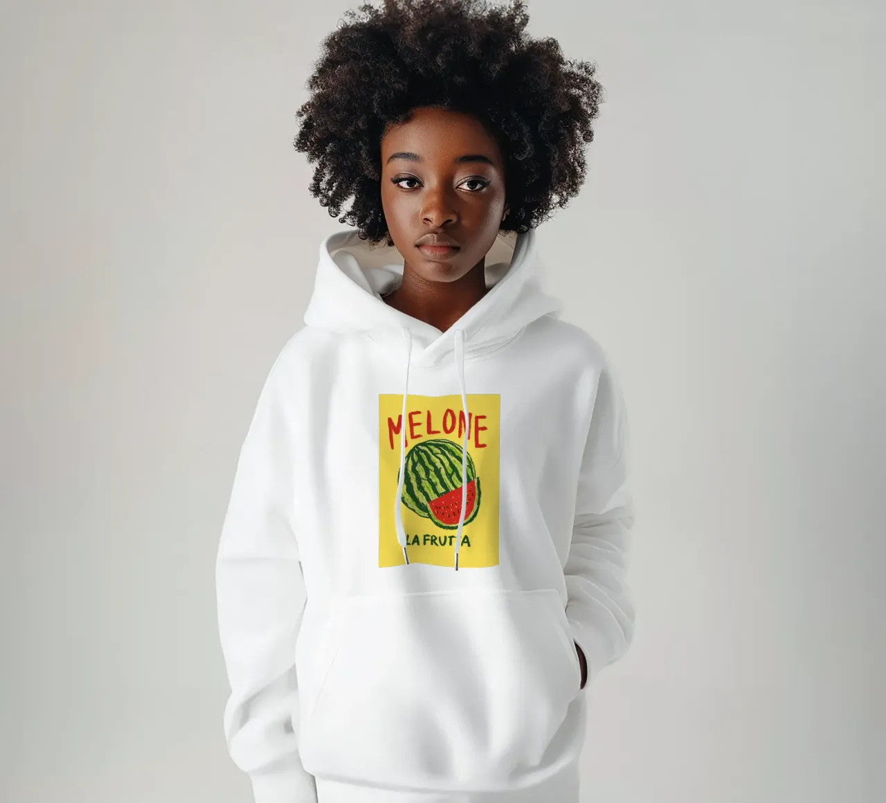 Melone felpa con cappuccio da Studio Dolci