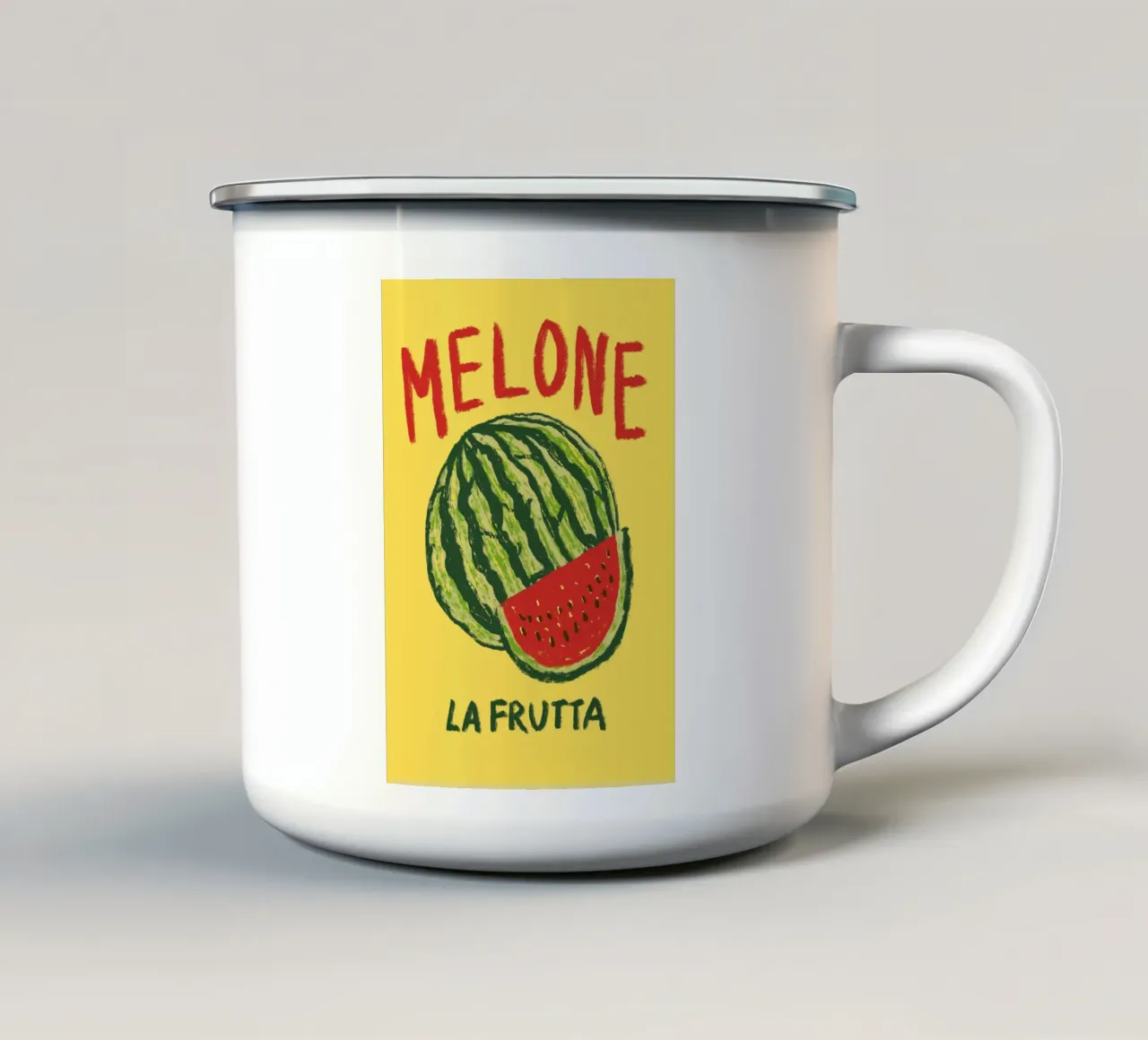 Melone tazza in smalto da Studio Dolci