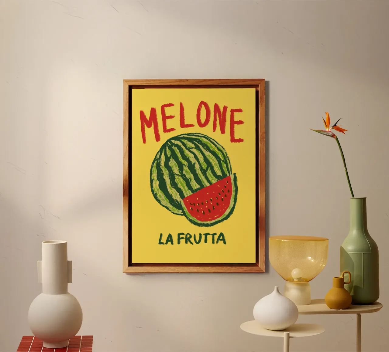 Melone alluminio dibond da Studio Dolci