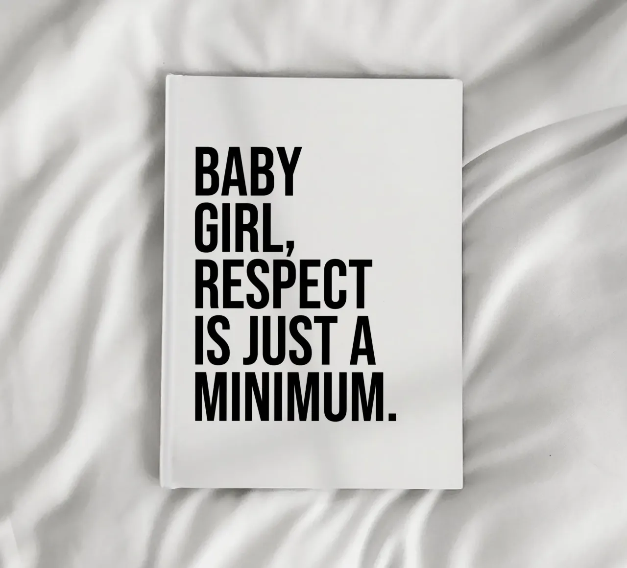 Respect is just a minimum quote notebook by Paigaam Studio