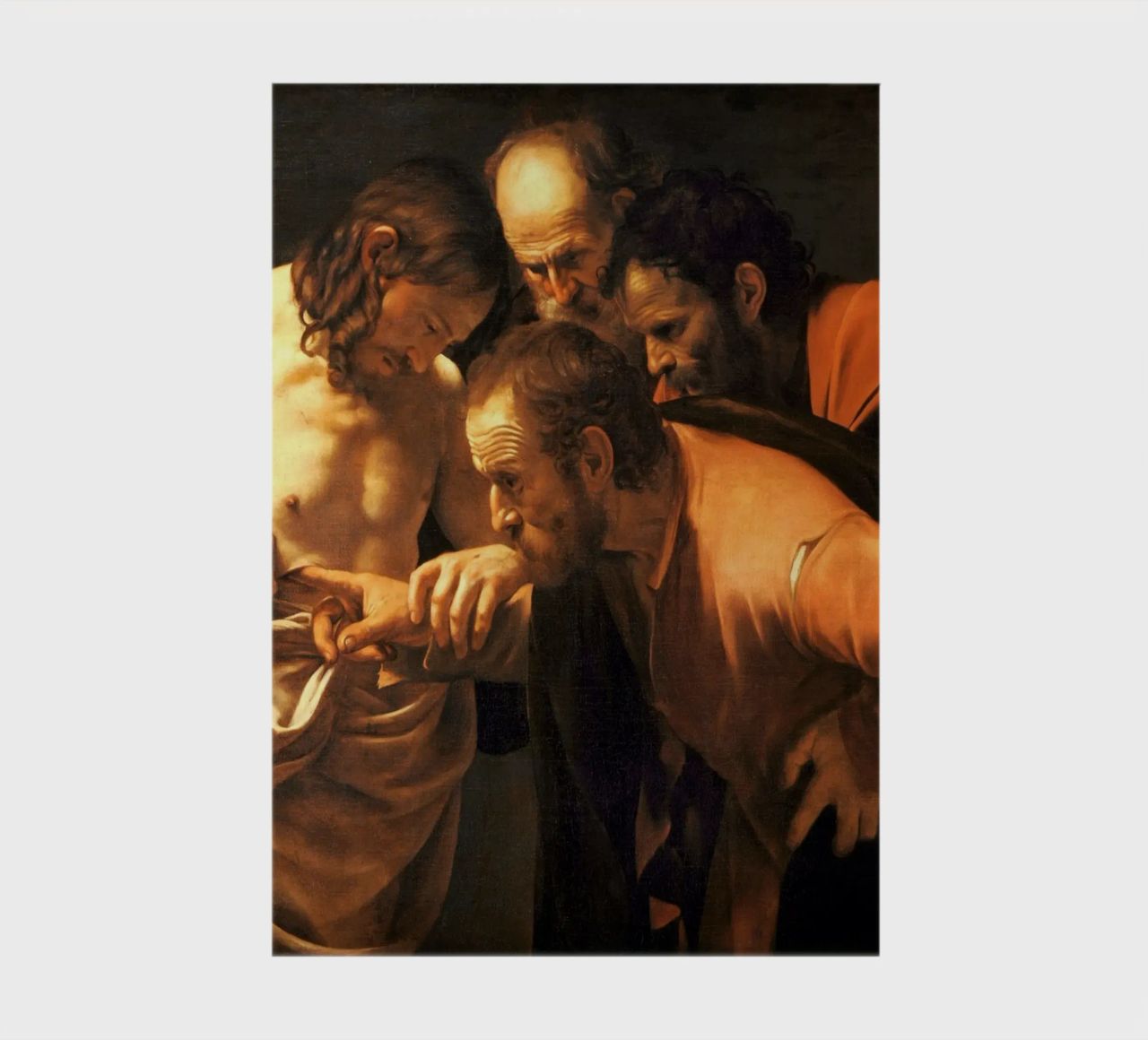 Caravaggio - The Incredulity of Saint Thomas, 1609 notebook by Timeless Artworks