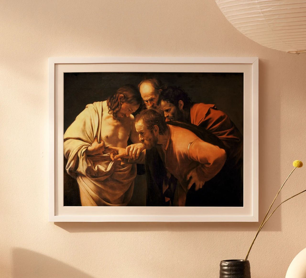 Caravaggio - The Incredulity of Saint Thomas, 1609 poster by Timeless Artworks