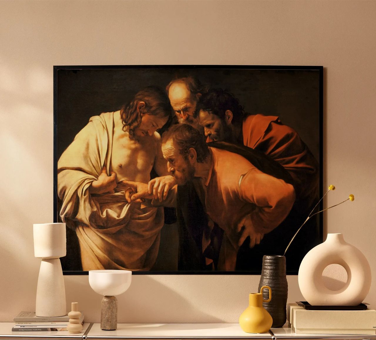 Caravaggio - The Incredulity of Saint Thomas, 1609 poster by Timeless Artworks