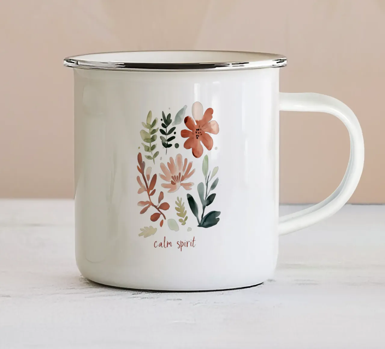 Calm Spirit (without Background) tazza in smalto da treechild
