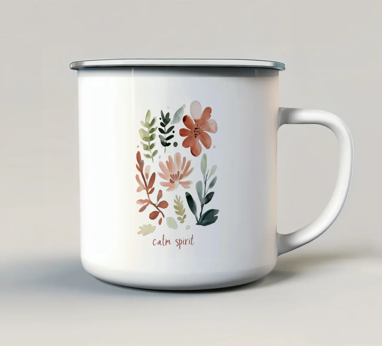 Calm Spirit (without Background) tazza in smalto da treechild