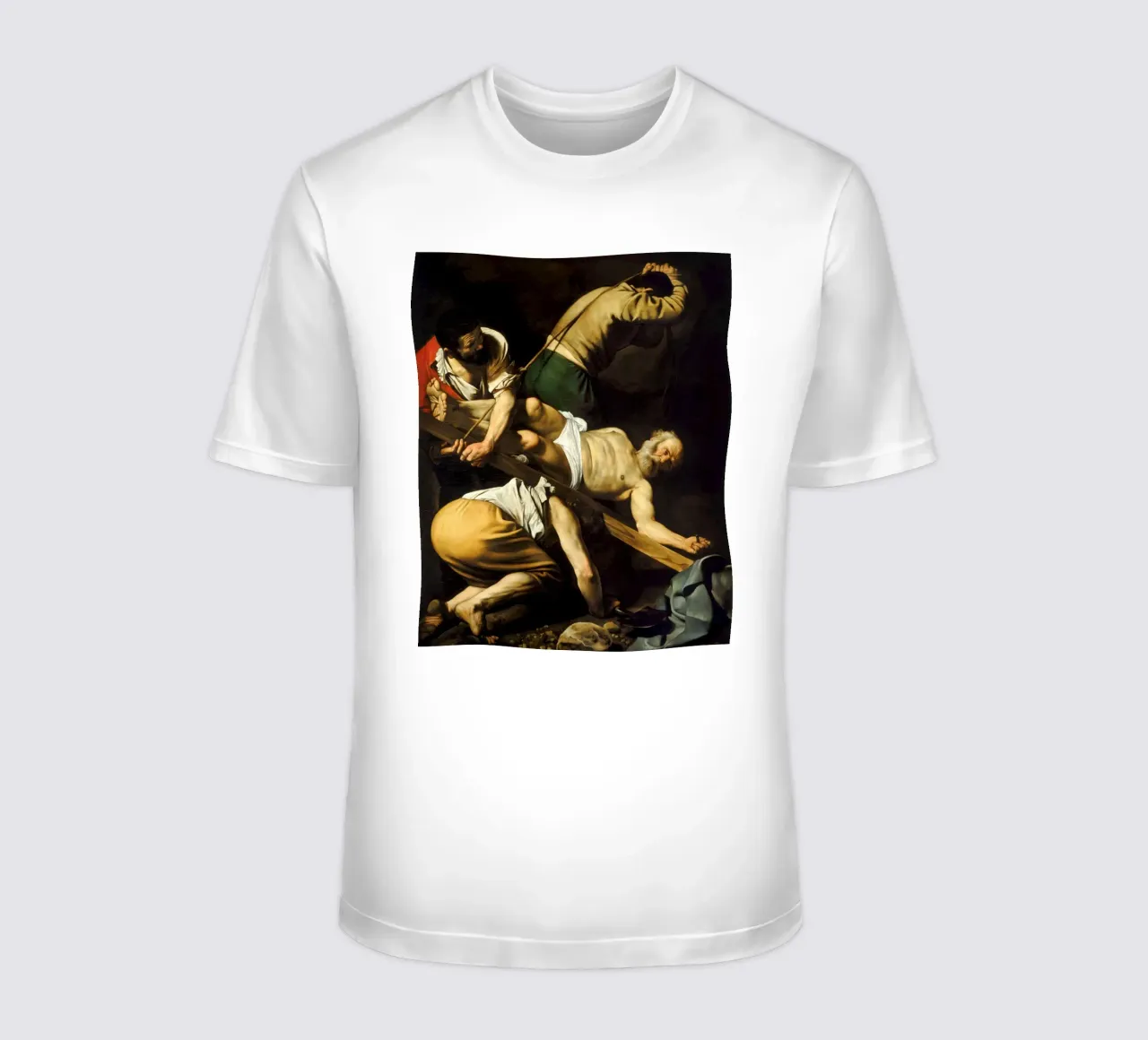Caravaggio - La crocifissione di San Pietro, 1601 t-shirt da Timeless Artworks