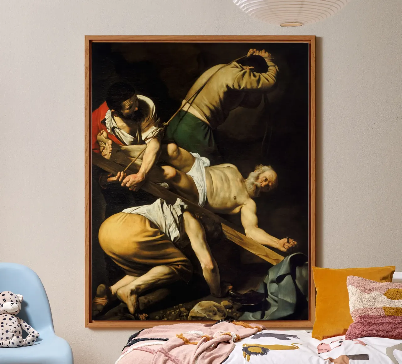 Caravaggio - La crocifissione di San Pietro, 1601 alluminio dibond da Timeless Artworks