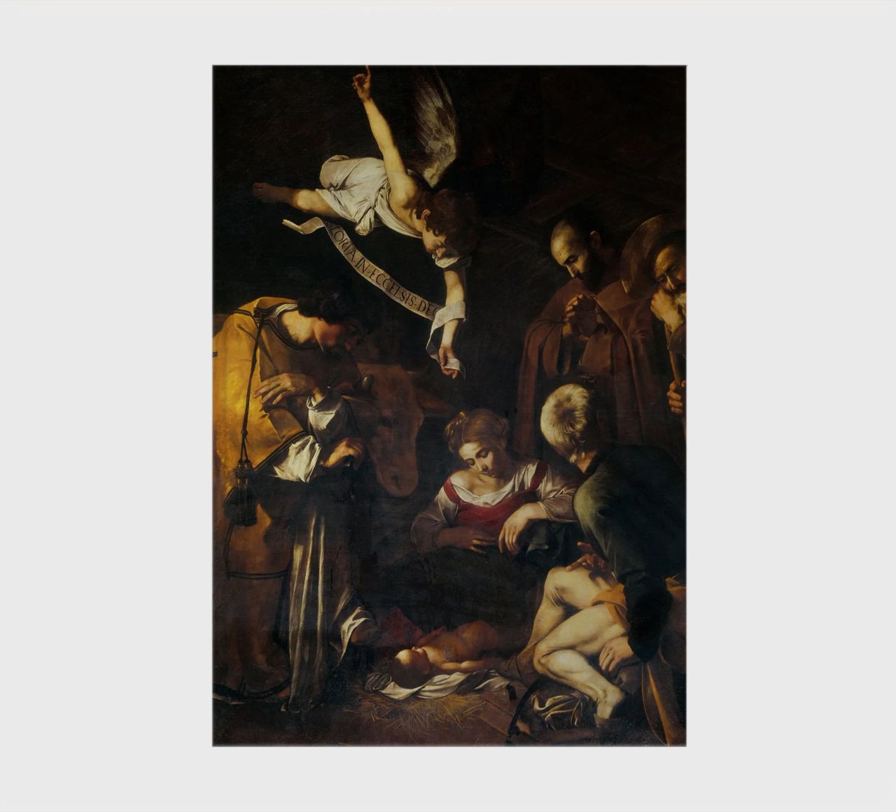 Caravaggio - Nativity with St. Francis notebook by Timeless Artworks