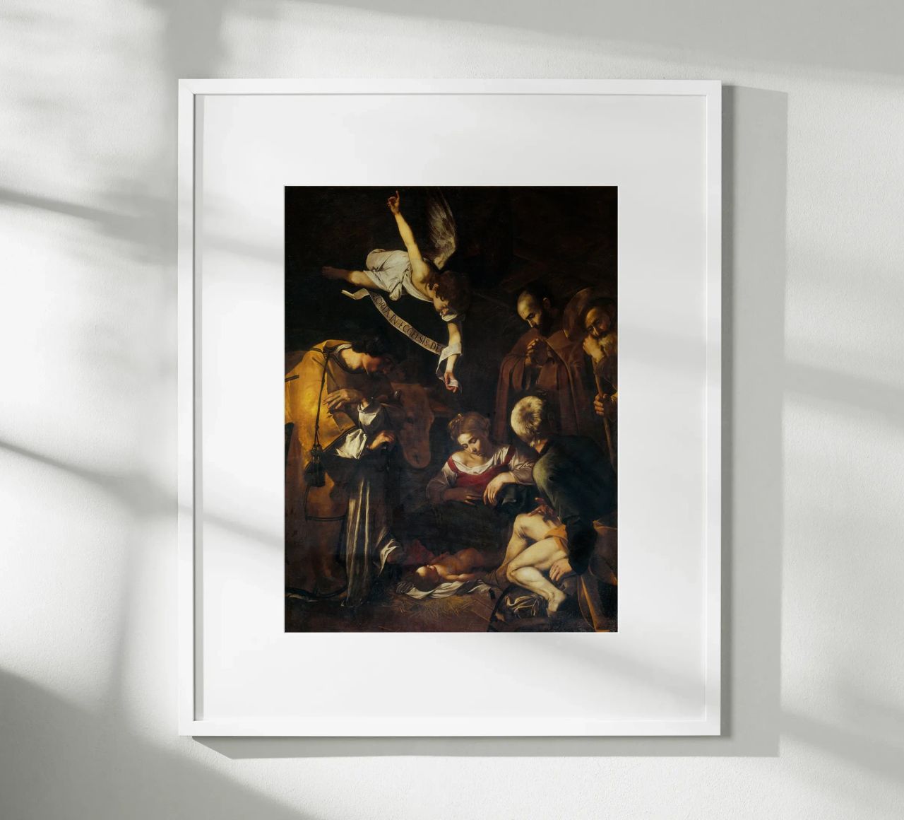 Caravaggio - Nativity with St. Francis poster by Timeless Artworks