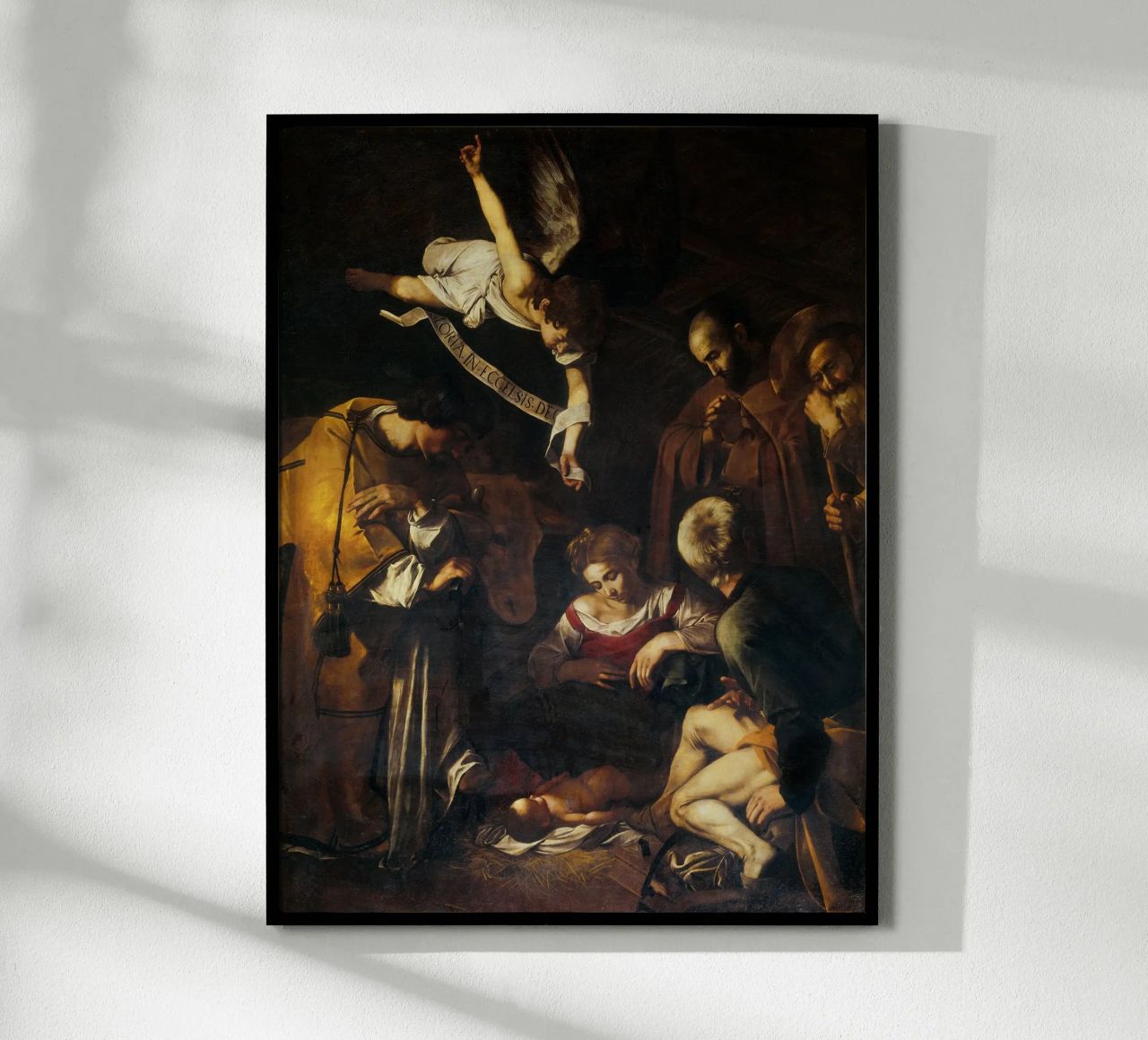 Caravaggio - Nativity with St. Francis poster by Timeless Artworks