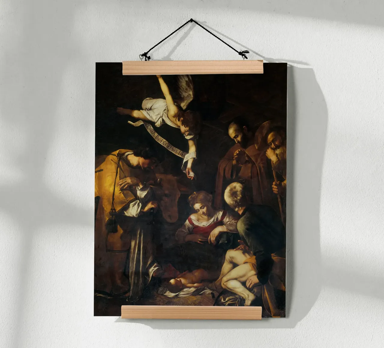Caravaggio - Natività con San Francesco poster da Timeless Artworks