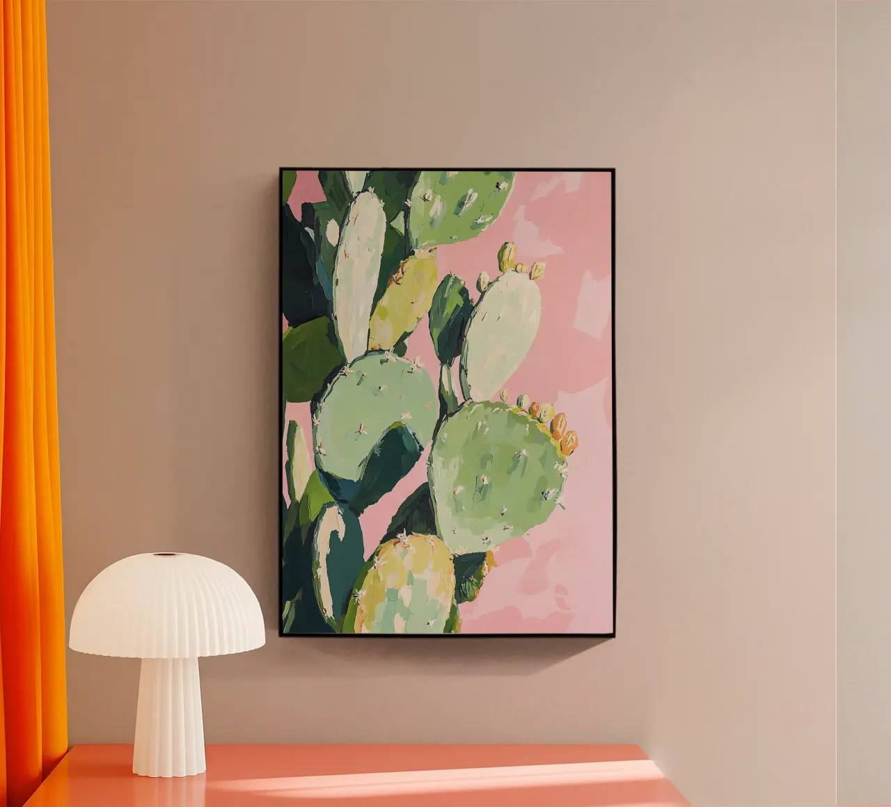 Cactus Rosa Preppy Botanico Dopamina Decor plexiglass da Euphoria Theresa