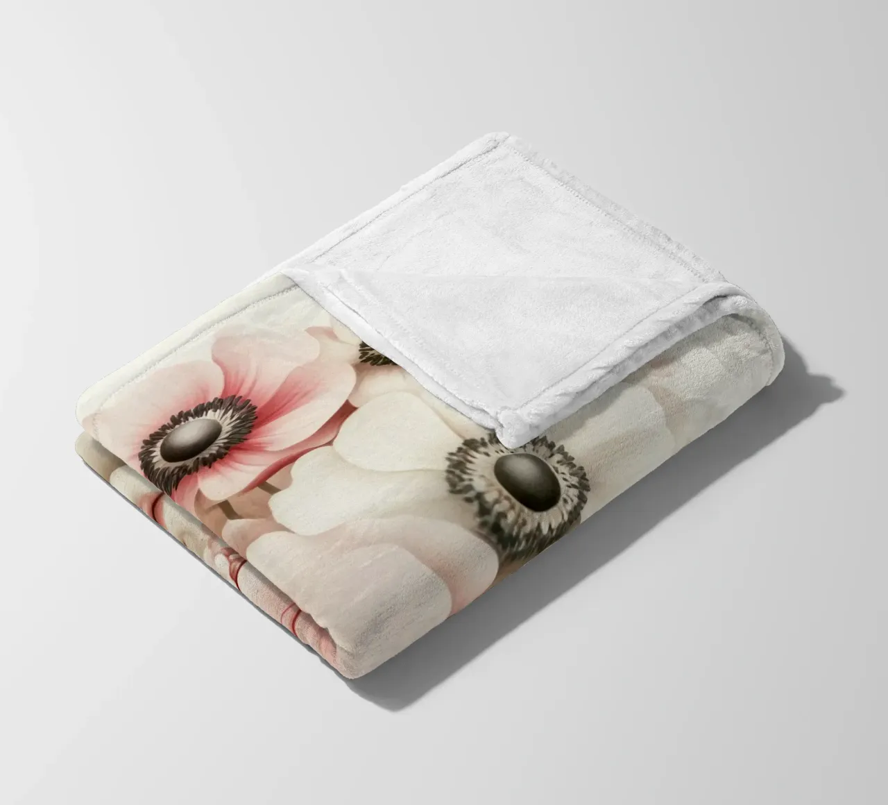 Ragazza incantevole con fiori coperta in pile da Modern Muse