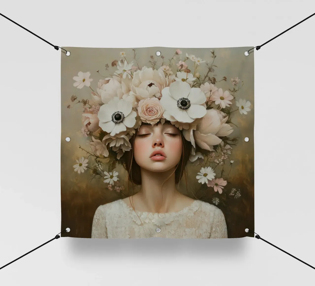 Ragazza dei fiori telo in pvc da Modern Muse