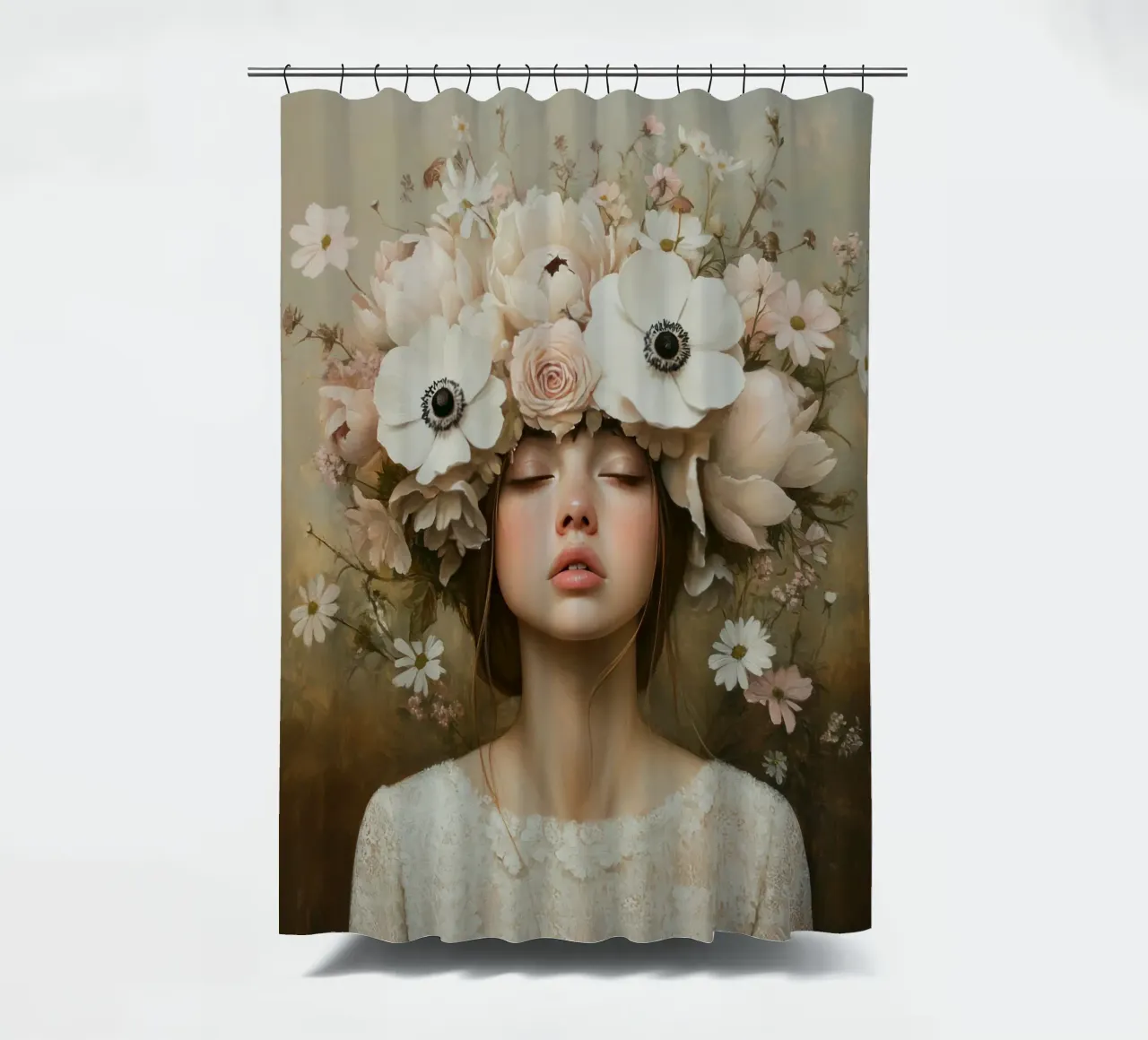 Ragazza dei fiori tenda da doccia da Modern Muse