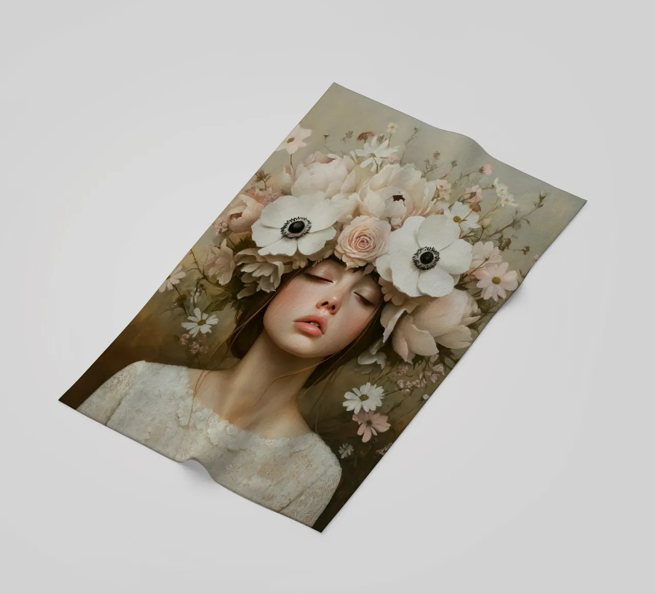 Ragazza dei fiori telo mare da Modern Muse